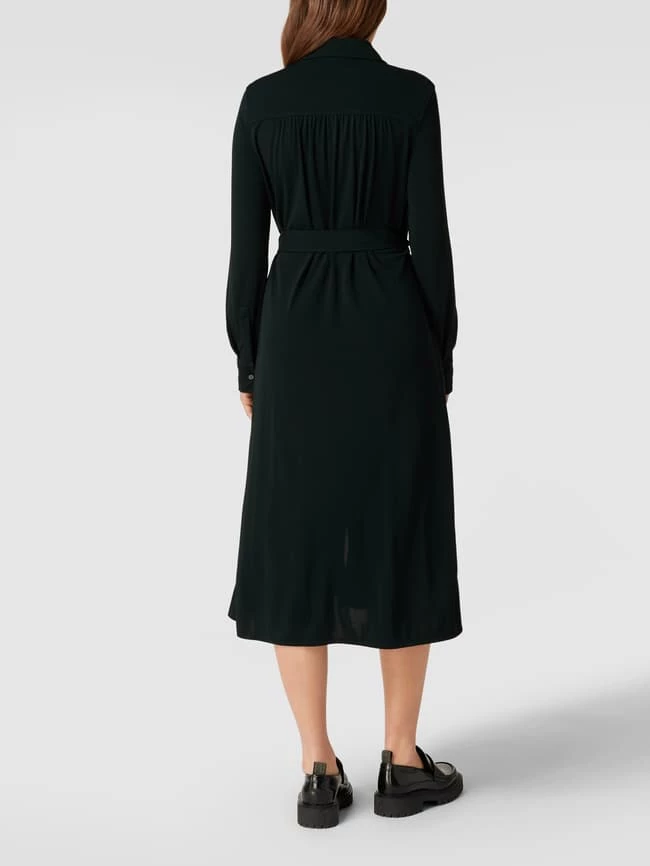 BOSS Langärmeliges Blusenkleid Aus Viskose-Mix Modell 'Eubana' - Bottle – Bild 5