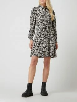 Pieces Blusenkleid Aus Viskose Modell 'Elle' - Schwarz