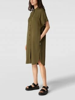 Marc O'Polo Denim Midikleid Mit Brusttasche - Schlamm