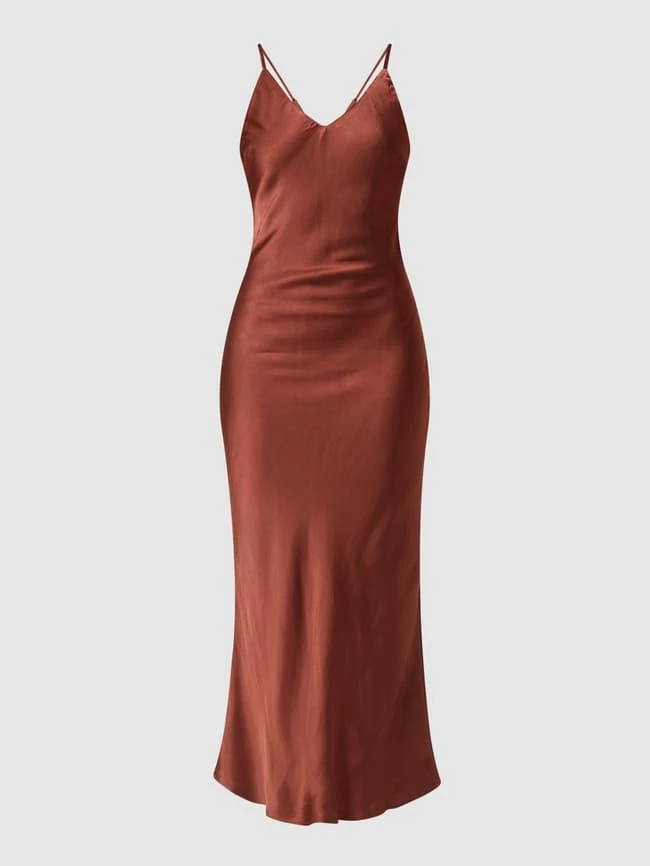 Bardot Kleid Aus Viskose Modell 'Anja' - Mittelbraun – Bild 2