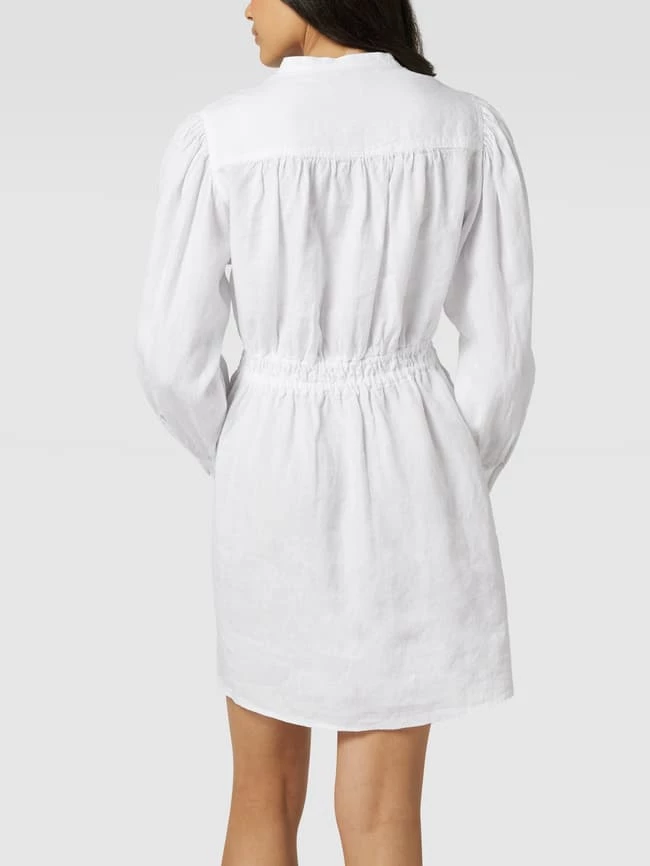 Marc O'Polo Hemdblusenkleid Aus Leinen Mit Stehkragen - Weiß 7 Marc O'Polo Hemdblusenkleid Aus Leinen Mit Stehkragen - Weiß – Bild 5