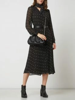 MICHAEL Michael Kors Blusenkleid Mit Gürtel Modell 'Circle' - Schwarz