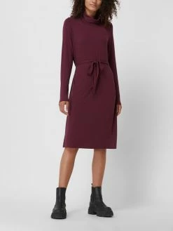 Fransa Jerseykleid Mit Rollkragen Modell 'Fraan' - Bordeaux Rot