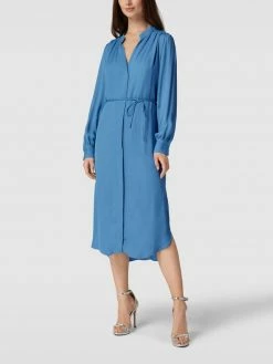 BOSS Midikleid Mit V-Ausschnitt Modell 'DIBANORA6' - Bleu