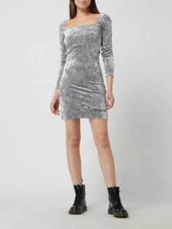 Calvin Klein Jeans Kleid Aus Samt - Silber
