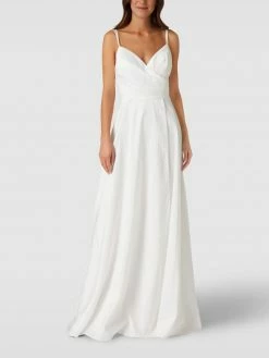 Luxuar Brautkleid In Wickel-Optik - Offwhite