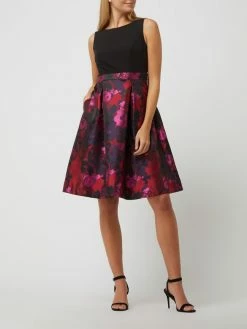 Christian Berg Cocktail Cocktailkleid Im 2-in-1-Look - Rot Meliert