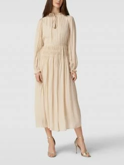 BOSS Kleid Mit Smok-Details Modell 'Dasota' - Beige