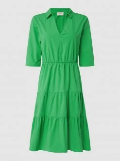 Neo Noir Midikleid Aus Baumwolle Modell 'Jinna' - Grün