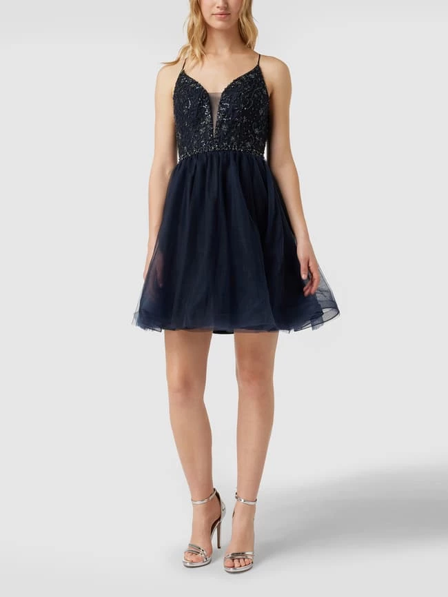 Laona Cocktailkleid Mit Zierbesatz - Dunkelblau