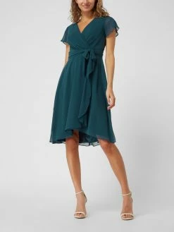 Christian Berg Cocktail Cocktailkleid Aus Chiffon - Bottle Meliert