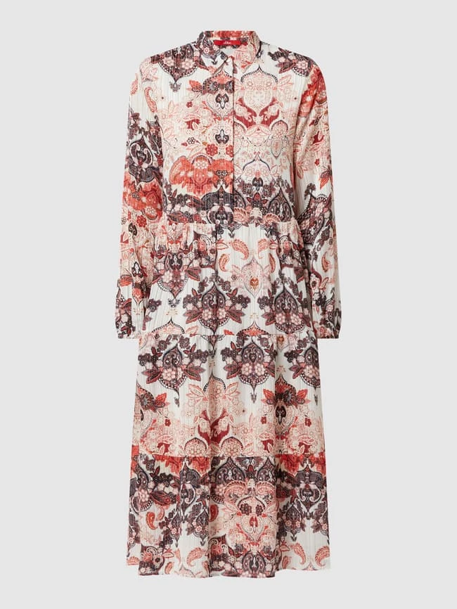 S.Oliver RED LABEL Kleid Mit Ornamentalem Muster - Offwhite – Bild 2