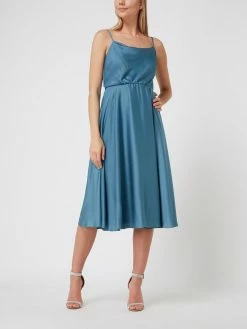 Jake*s Cocktail Cocktailkleid Aus Satin - Smaragdgrün Meliert