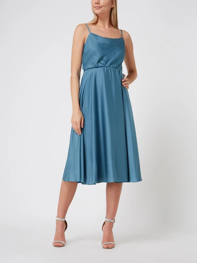 Jake*s Cocktail Cocktailkleid Aus Satin - Smaragdgrün Meliert