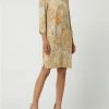 Cinque Kleid Mit Paisley-Muster Modell 'Cidanielo' - Gelb