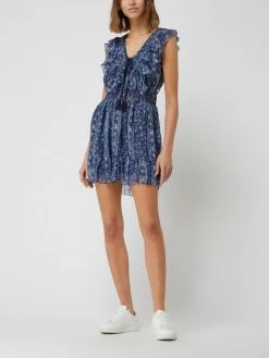 Pepe Jeans Minikleid Aus Chiffon Modell 'Latisha' - Dunkelblau