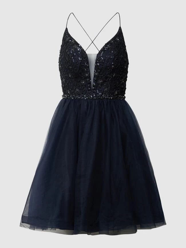 Laona Cocktailkleid Mit Zierbesatz - Dunkelblau – Bild 2