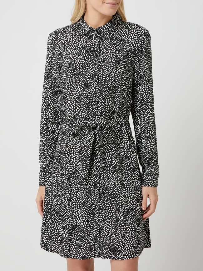 Vila Blusenkleid Aus Viskose Modell 'Paya' - Schwarz – Bild 4