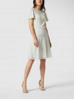 Lauren Ralph Lauren Kleid Mit Floralen Stickereien - Ecru