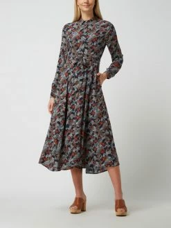 S.Oliver RED LABEL Blusenkleid Aus Viskose - Marineblau