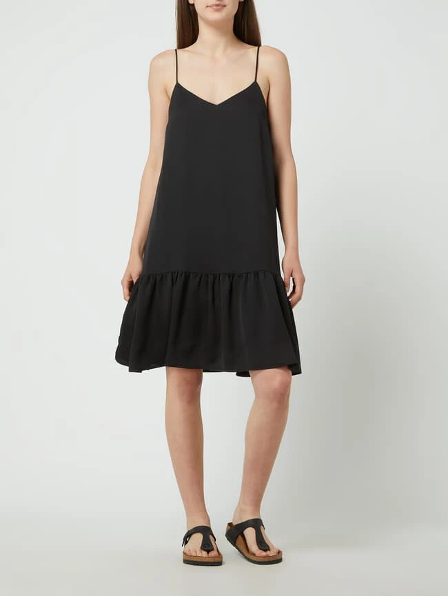 Modström Kleid Mit Spaghettiträgern - Schwarz